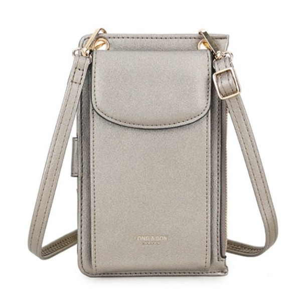 Phone Crossbody Bag - Pewter